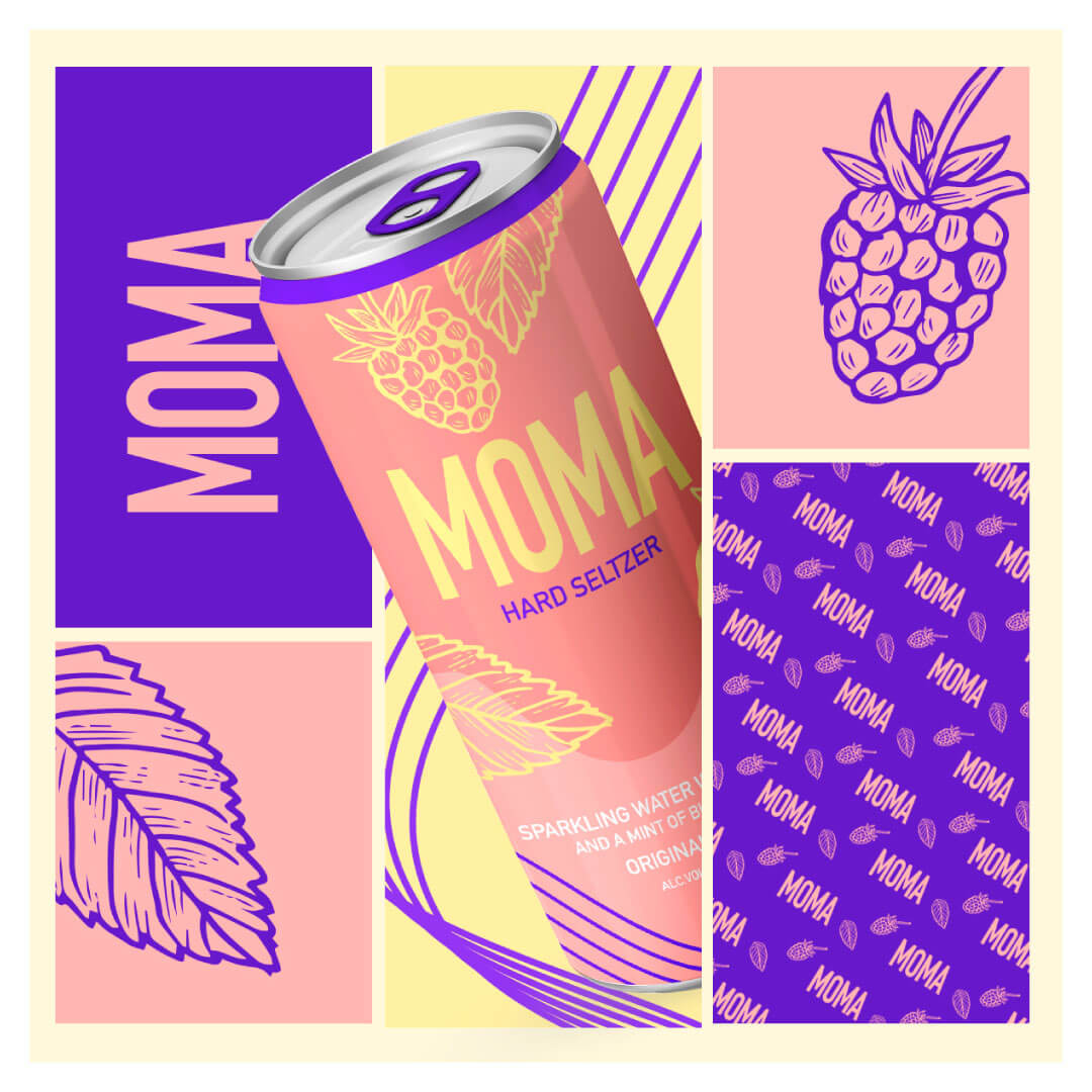 Graphic Design - Moma Hard Seltzer